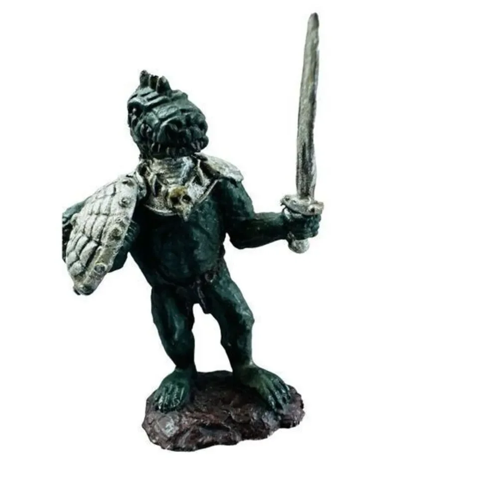 Lizard Man Armor‎ Class 5(4) W/sword Miniature Fantasy AD&D 1970's Hand Painted